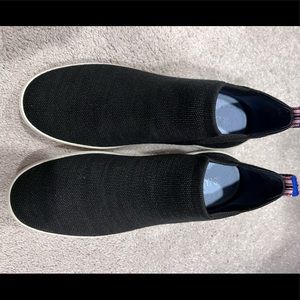 Rothy’s black merino chelsea boot